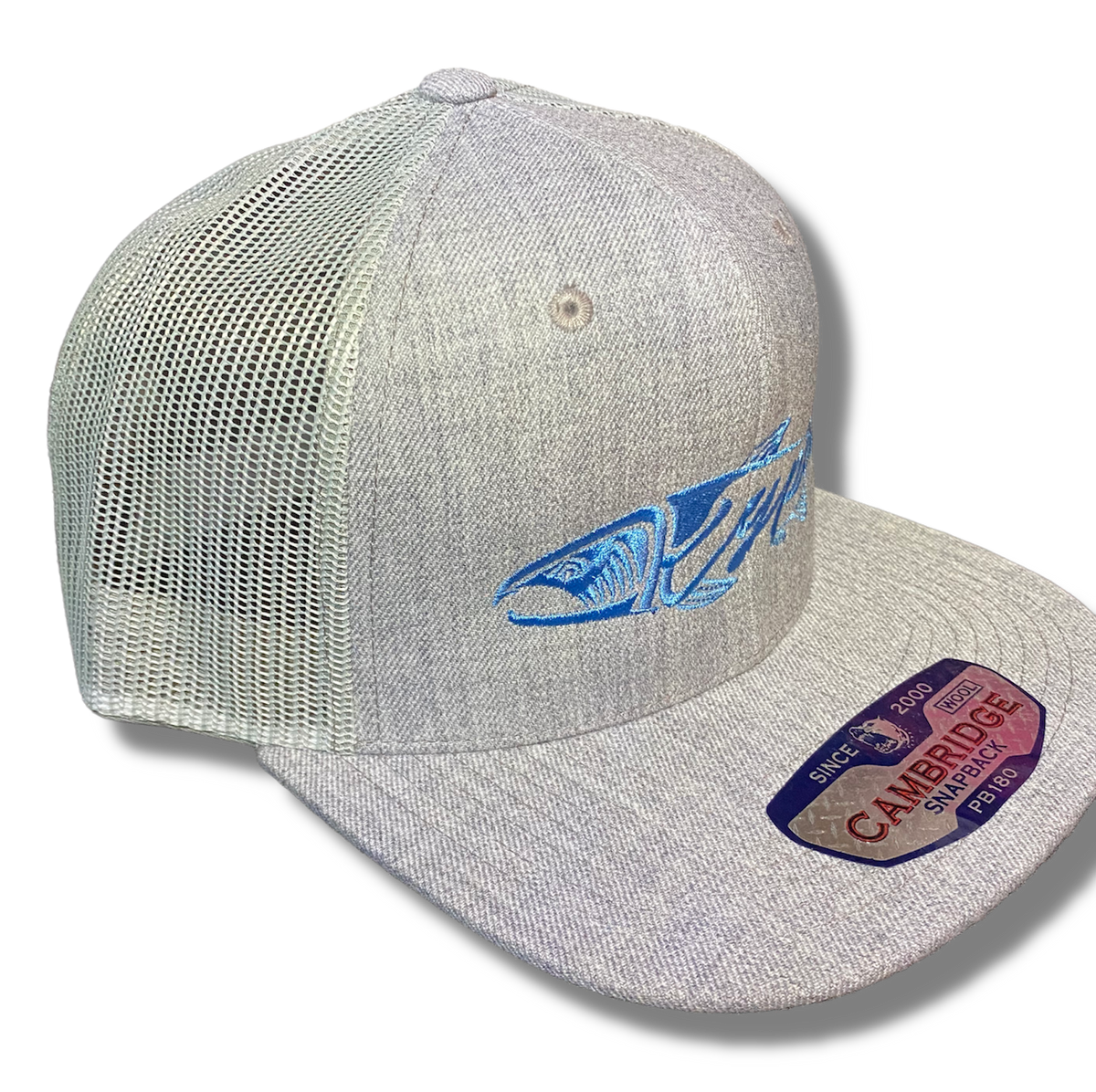 Snapback Trucker - Heather Grey/Beige/Ocean Blue Ocean Blue/Ocean Blue