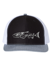 Load image into Gallery viewer, Snapback Trucker - Black/White/Heather Grey - Kype Gear
