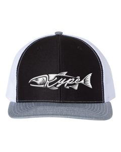 Snapback Trucker - Black/White/Heather Grey - Kype Gear